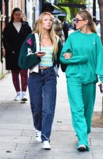 LILA GRACE MOSS Out for Dinner with a Friend in London 06/07/2022
