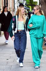 LILA GRACE MOSS Out for Dinner with a Friend in London 06/07/2022
