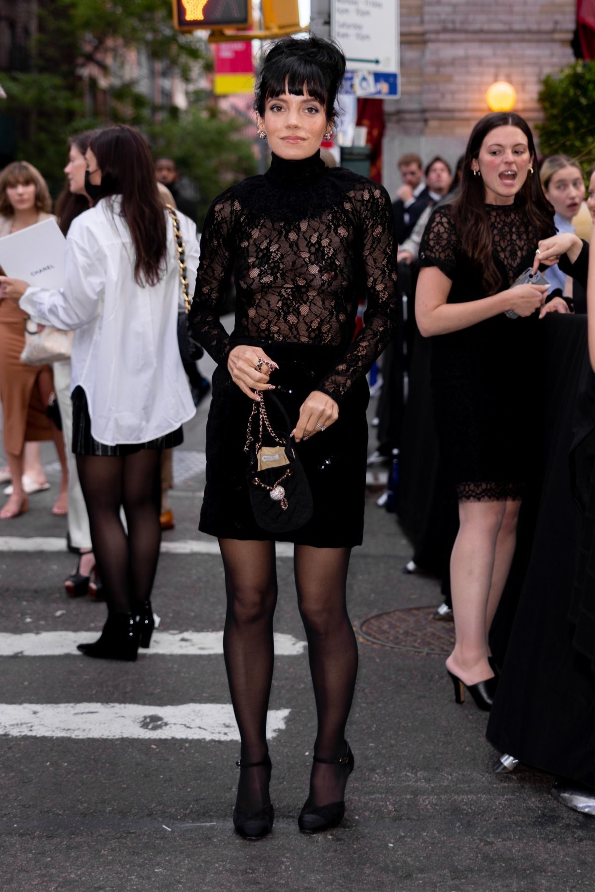 LILY ALLEN Arrives at Chanel Dinner at Tribeca Film Festival in New ...