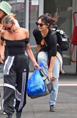 LILY JAMES Boarding a Helicopter with Friends in Glastonbury 06/26/2022