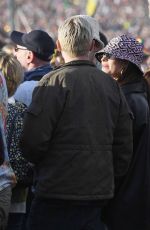 LILY JAMES Out at 2022 Glastonbury Festival 06/25/2022