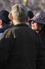 LILY JAMES Out at 2022 Glastonbury Festival 06/25/2022