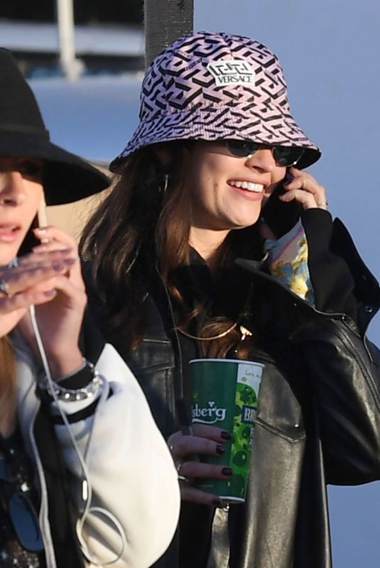 LILY JAMES Out at 2022 Glastonbury Festival 06/25/2022