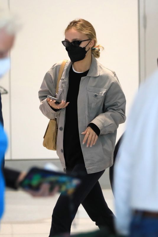 LILY-ROSE DEPP at LAX Airport in Los Angeles 05/31/2022