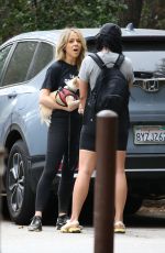 LINDSEY STIRLING Out for a Dog Walk with a Friend in Los Angeles 06/05/2022