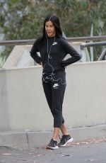 LISA LING Out Jogging in Los Angeles 06/05/2022