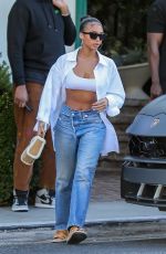 LORI HARVEY Leaves San Vicente Bungalows in West Hollywood 06/20/2022