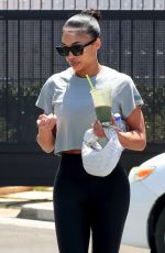 LORI HARVEY Leaves Workout Session in Los Angeles 06/18/2022