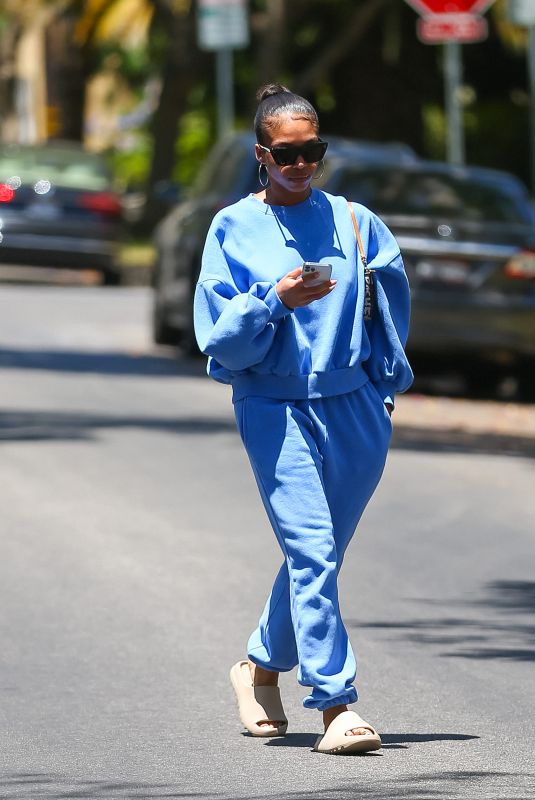 LORI HARVEY Out and About in West Hollywood 06/21/2022