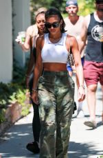 LORI HARVEY Out Shopping on Melrose Place in West Hollywood 06/25/2022