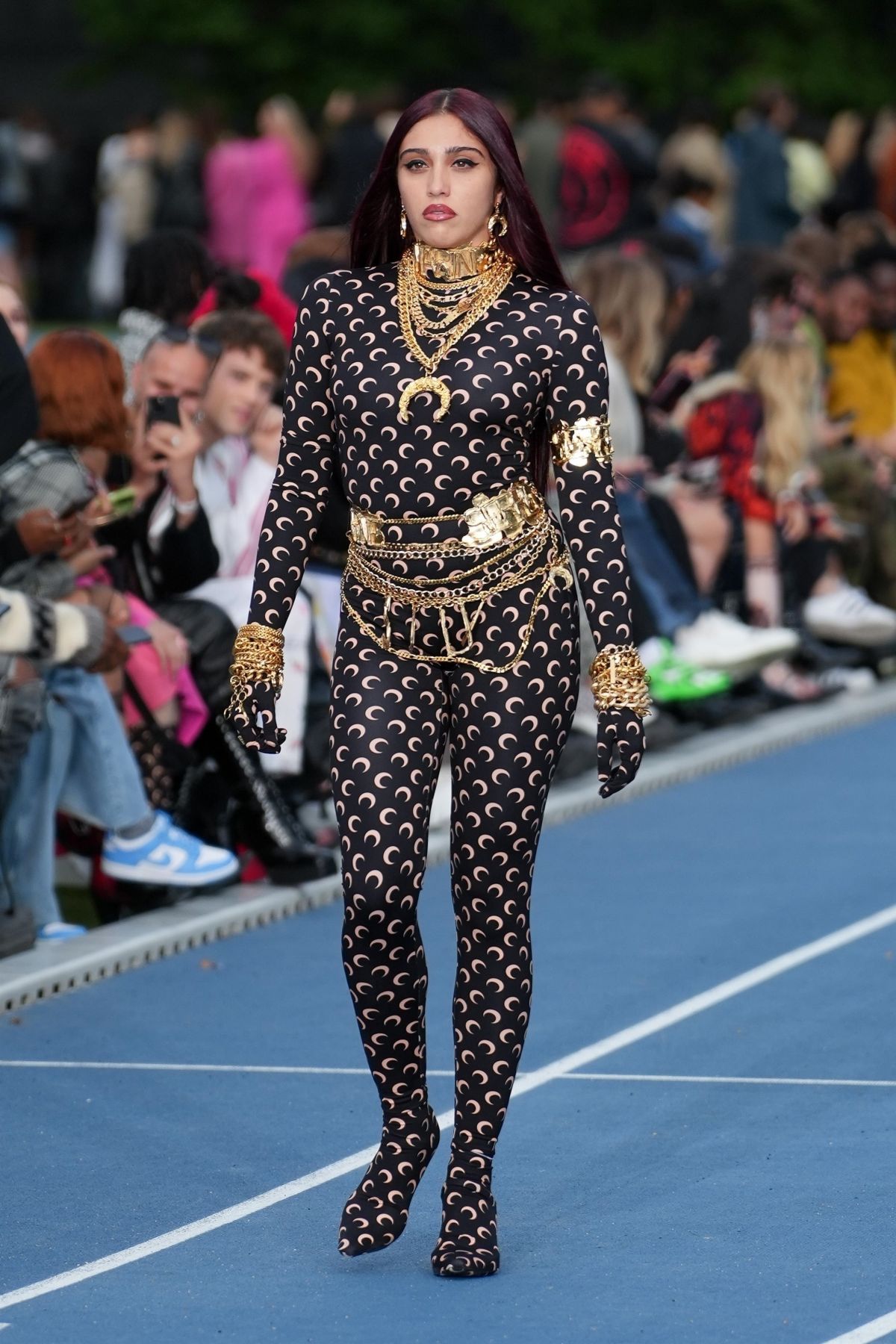 LOURDES LEON At Marine Serre Spring Summer 2023 Runway Show At Paris 