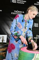 LUCY BOYNTON Planting a Tree at Bulleit Art Barrel Installation in New York 06/08/2022