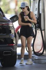 LUCY HALE at a Gas Station in Los Angeles 06/17/2022