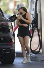 LUCY HALE at a Gas Station in Los Angeles 06/17/2022