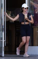 LUCY HALE Out for Iced Coffee in Los Angeles 06/15/2022