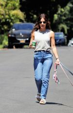 LUCY HALE Out with Her Dogs in Los Angeles 06/01/2022