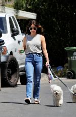 LUCY HALE Out with Her Dogs in Los Angeles 06/01/2022