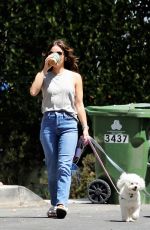 LUCY HALE Out with Her Dogs in Los Angeles 06/01/2022