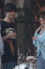 MADISON BEER Out for Dinner Date with Her New Boyfriend in Beverly Hills 06/22/2022