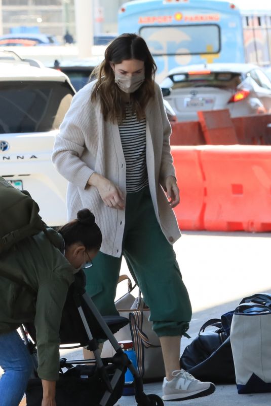 MANDY MOORE Arrives at LAX Airport in Los Angeles 06/06/2022
