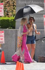 MARGOT ROBBIE Heading to Barbie Set in Los Angeles 06/26/2022