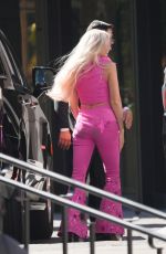 MARGOT ROBBIE on the Set of Barbie in Los Angeles 06/25/2022