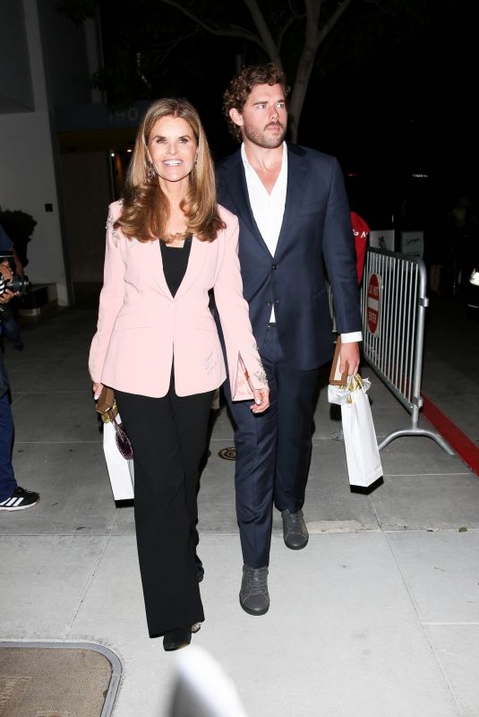 MARIA SHRIVER Leaves Spago in Beverly Hills 06/17/2022