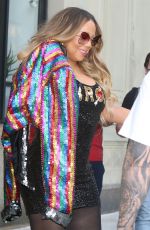 MARIAH CAREY Leaves Whitby Hotel in New York 06/20/2022