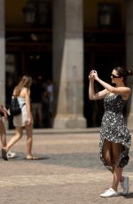 MAYA HENRY Out at La Plaza Mayor in Madrid 06/18/2022