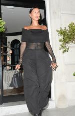 MAYA JAMA Leaves 22 Grosvenor Members Club in London 06/10/2022