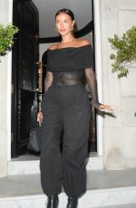 MAYA JAMA Leaves 22 Grosvenor Members Club in London 06/10/2022