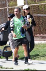 MEAGAN CAMPER at Tennis Courts for Some Doubles Action in Los Angeles 05/30/2022