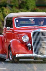 MEGAN FOX and Machine Gun Kelly Takes a Ride in Their Classic Car in Malibu 06/05/2022