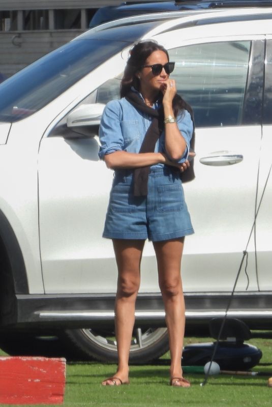 MEGHAN MARKLE Watches Prince Harry Play Polo in Santa Barbara 06/17/2022