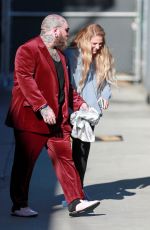 MEGHAN TRAINOR and Teddy Swims Leaves Jimmy Kimmel Live! in Hollywood 06/23/2022