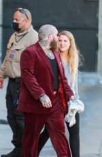 MEGHAN TRAINOR and Teddy Swims Leaves Jimmy Kimmel Live! in Hollywood 06/23/2022