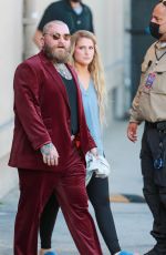 MEGHAN TRAINOR and Teddy Swims Leaves Jimmy Kimmel Live! in Hollywood 06/23/2022