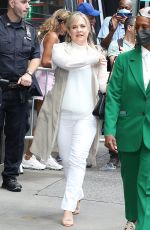 MELISSA JOAN HART Arrives at Good Morning America to Promotes Dirty Little Secret in New York 06/09/2022