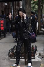 MICHELLE TRACHTENBERG on the Set of Gossip Girl in New York 06/23/2022