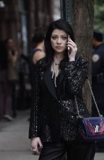 MICHELLE TRACHTENBERG on the Set of Gossip Girl in New York 06/23/2022
