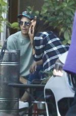 MILA KUNIS and Ashton Kutcher at Angelini Italian Restaurant in West Hollywood 06/28/2022