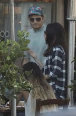 MILA KUNIS and Ashton Kutcher at Angelini Italian Restaurant in West Hollywood 06/28/2022