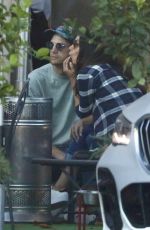 MILA KUNIS and Ashton Kutcher at Angelini Italian Restaurant in West Hollywood 06/28/2022