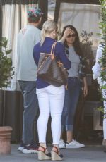 MILA KUNIS and Ashton Kutcher at Angelini Italian Restaurant in West Hollywood 06/28/2022