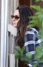 MILA KUNIS and Ashton Kutcher at Angelini Italian Restaurant in West Hollywood 06/28/2022