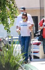 MILA KUNIS and Ashton Kutcher Out for Coffee in Studio Cty 06/24/2022