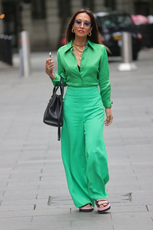 MYLEENE KLASS Arrives at Smooth Radio Studio in London 06/011/2022