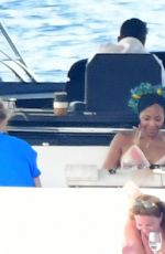 NAOMI CAMPBELL at a Yacht in Bodrum 06/27/2022