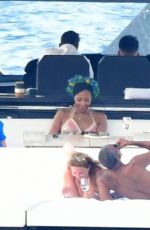 NAOMI CAMPBELL at a Yacht in Bodrum 06/27/2022