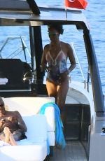 NAOMI CAMPBELL at a Yacht in Bodrum 06/27/2022